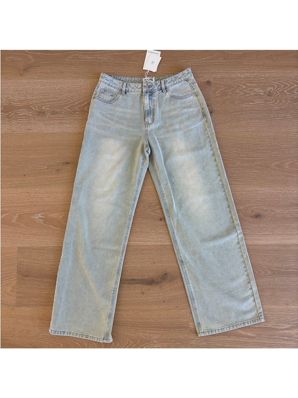 Peppermayo Jeans Low Rise Keanna Size 6 Light Blue